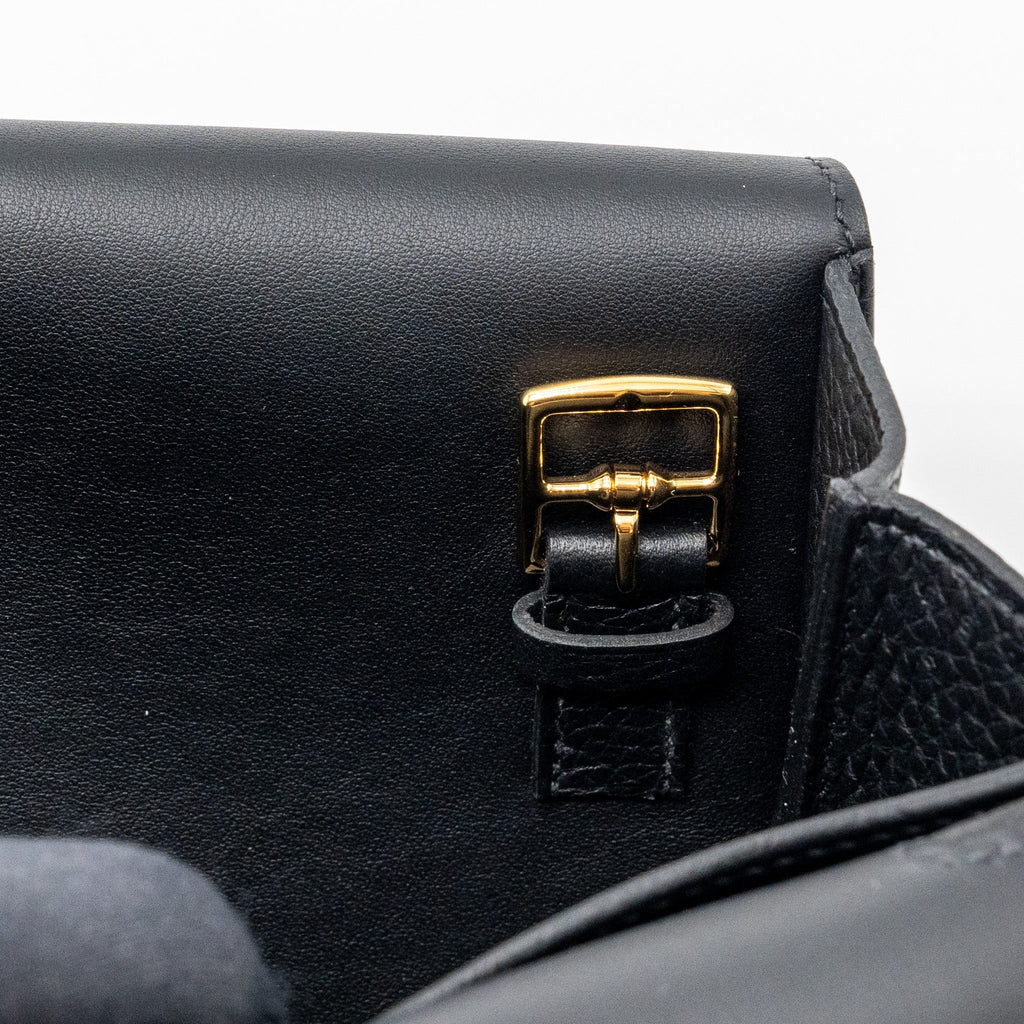 HERMES HALZAN 31 CLEMENCE BLACK GHW