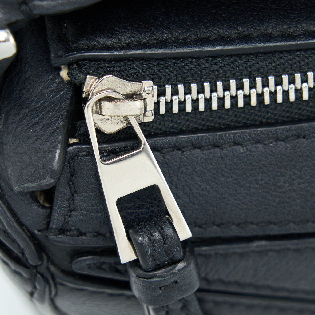 LOEWE MINI PUZZLE CALFSKIN BLACK SHW