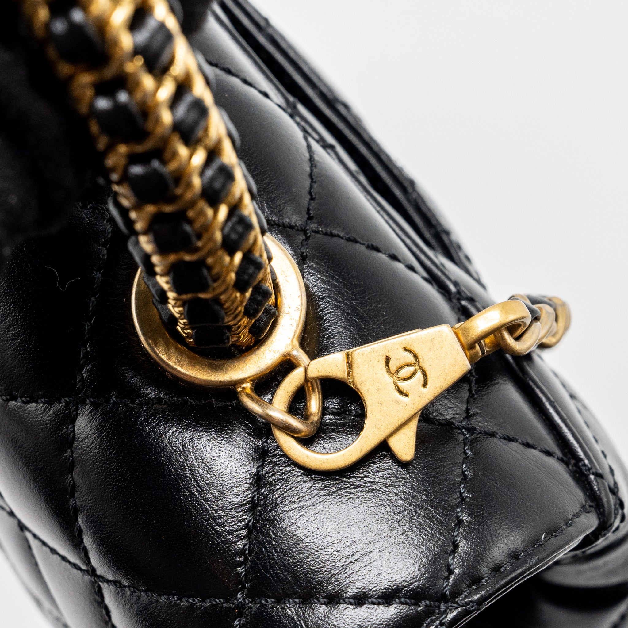 CHANEL SMALL COCO HANDLE LIMITED EDITION SMOOTH CALFSKIN BLACK GHW(MICROCHIP)
