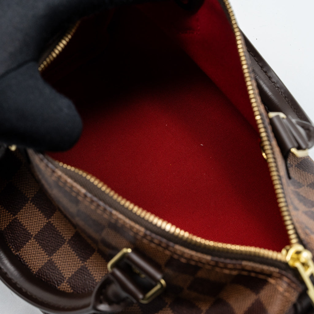 LOUIS VUITTON SPEEDY 25 DAMIER EBENE GHW