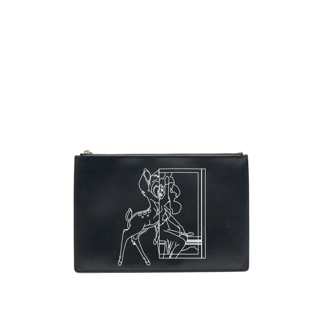 GIVENCHY BAMBI CLUTCH BLACK / WHITE