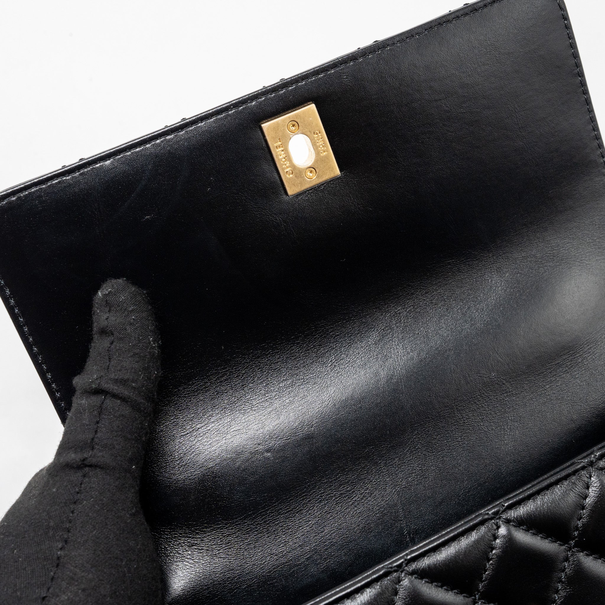 CHANEL SMALL COCO HANDLE LIMITED EDITION SMOOTH CALFSKIN BLACK GHW(MICROCHIP)