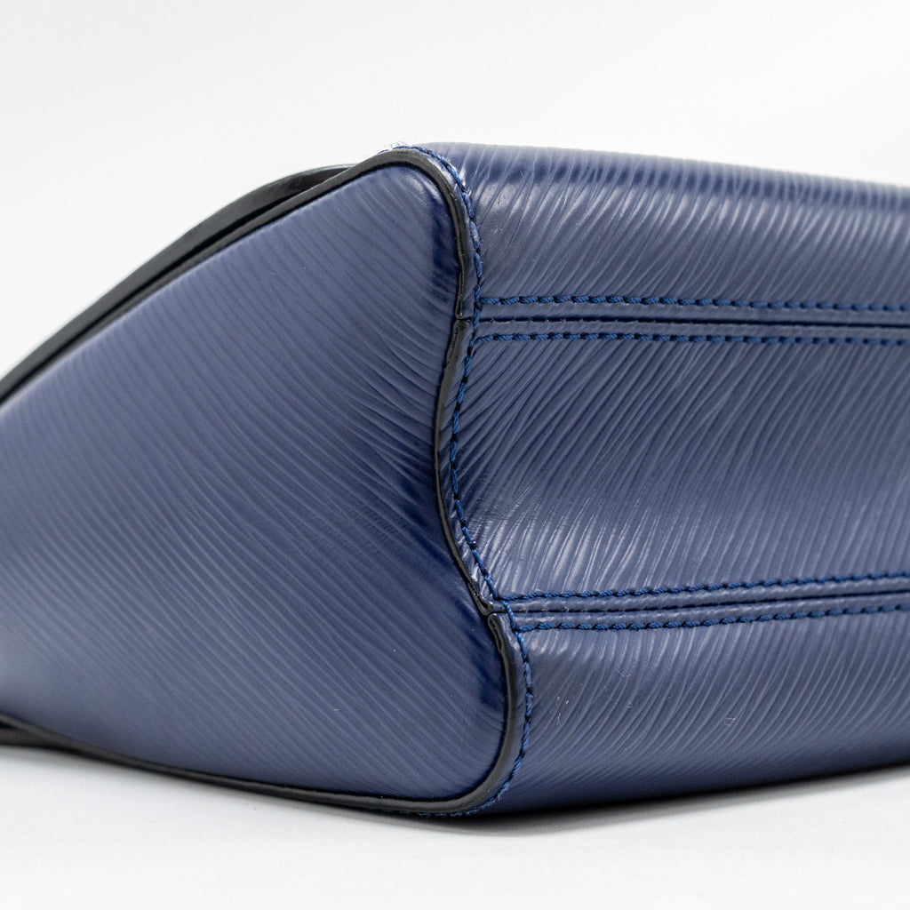 LOUIS VUITTON NIGHT BIRD LADIES TWIST MM BAG EPI/SEQUIN NAVY GHW