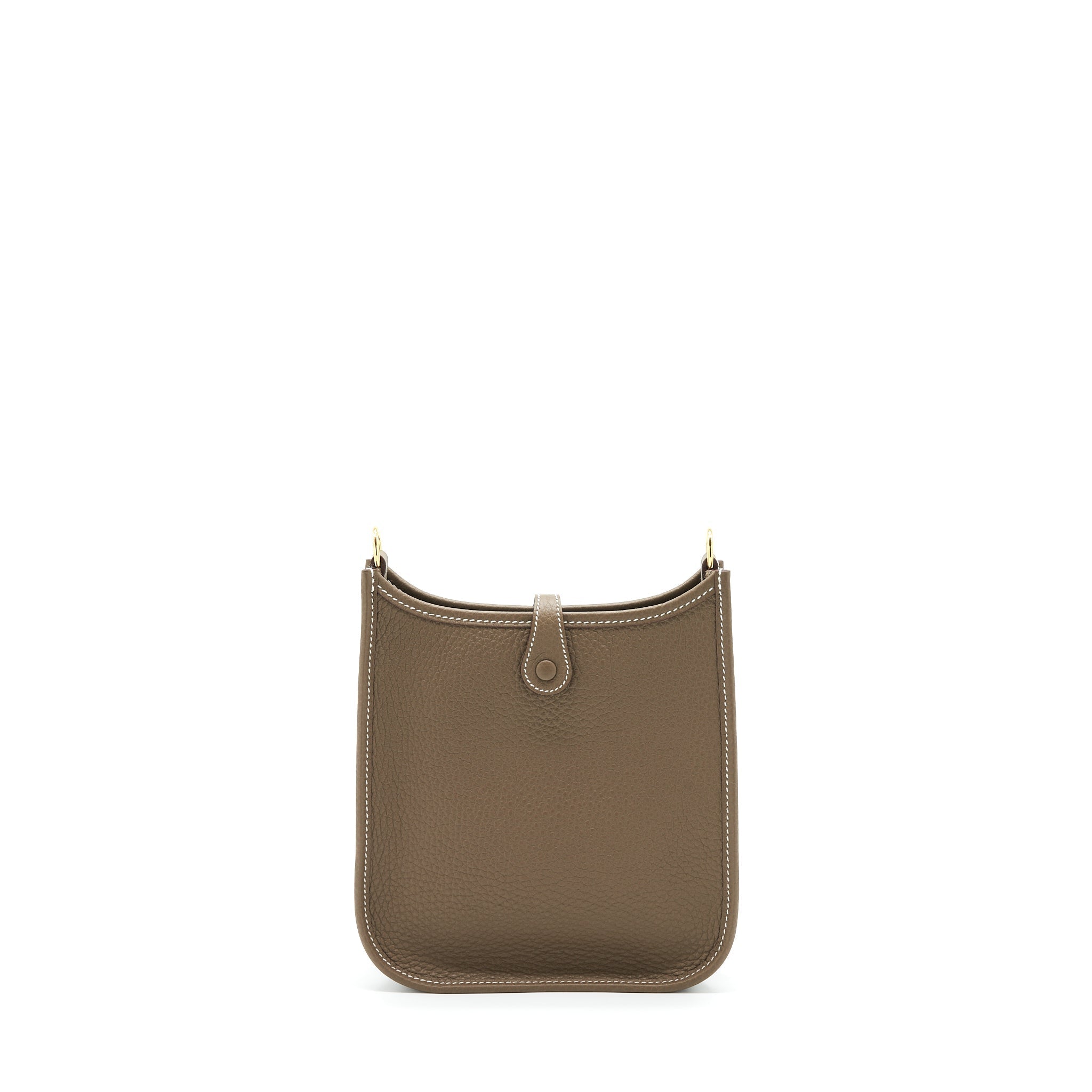 HERMES MINI EVELYNE CLEMENCE ETOUPE / BLUE INDIGO GHW