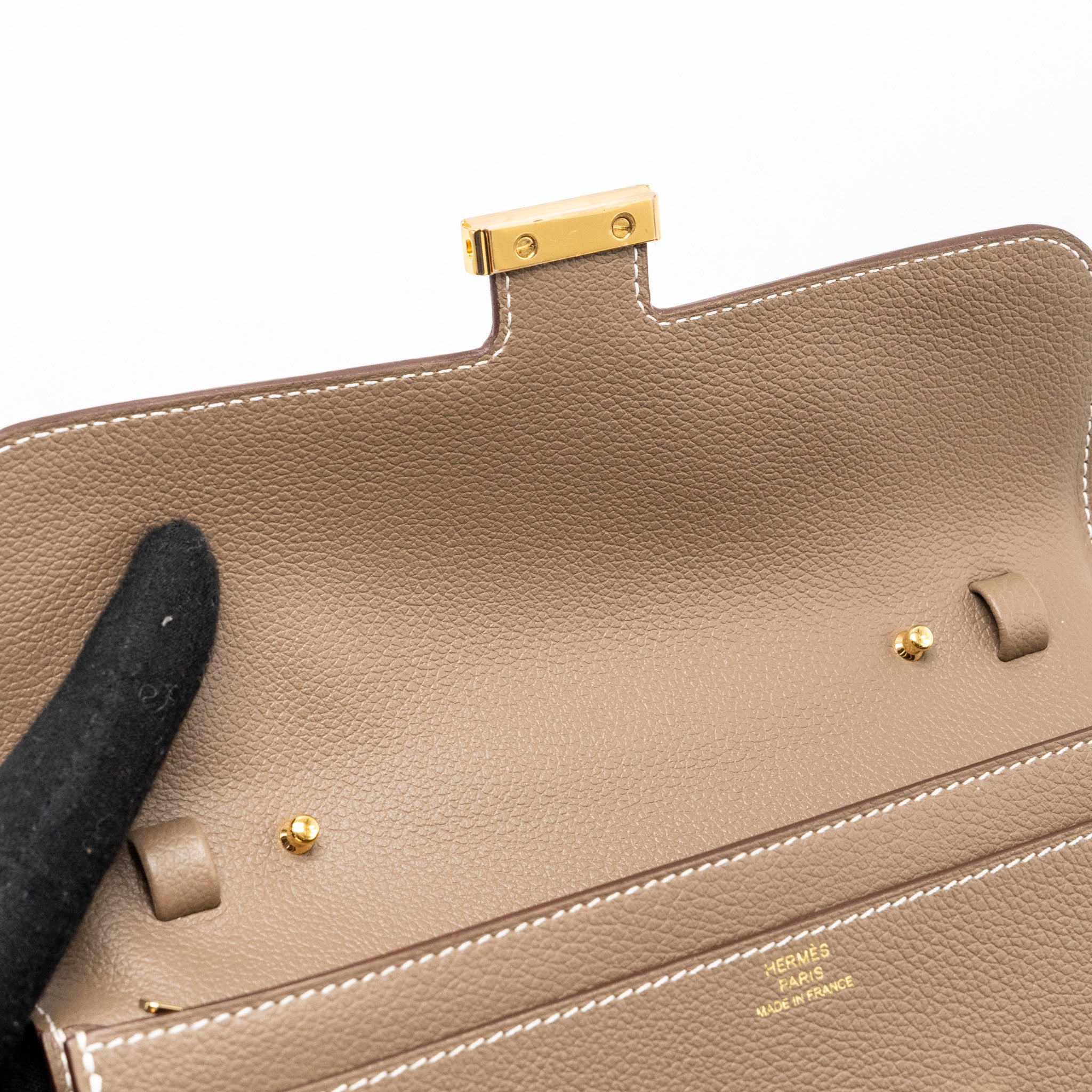 HERMES CONSTANCE TO GO EVERCOLOR ETOUPE GHW