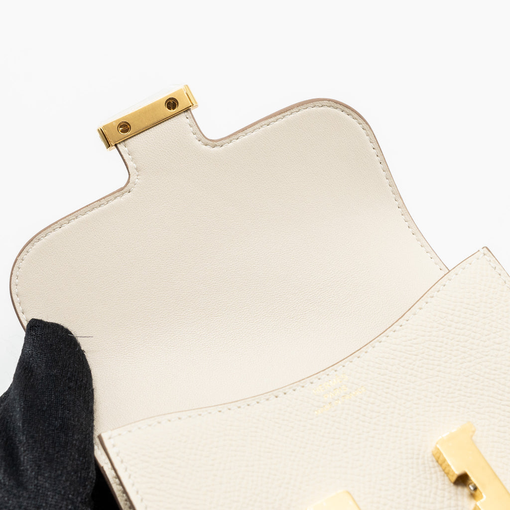 HERMES CONSTANCE SLIM EPSOM CRAIE GHW