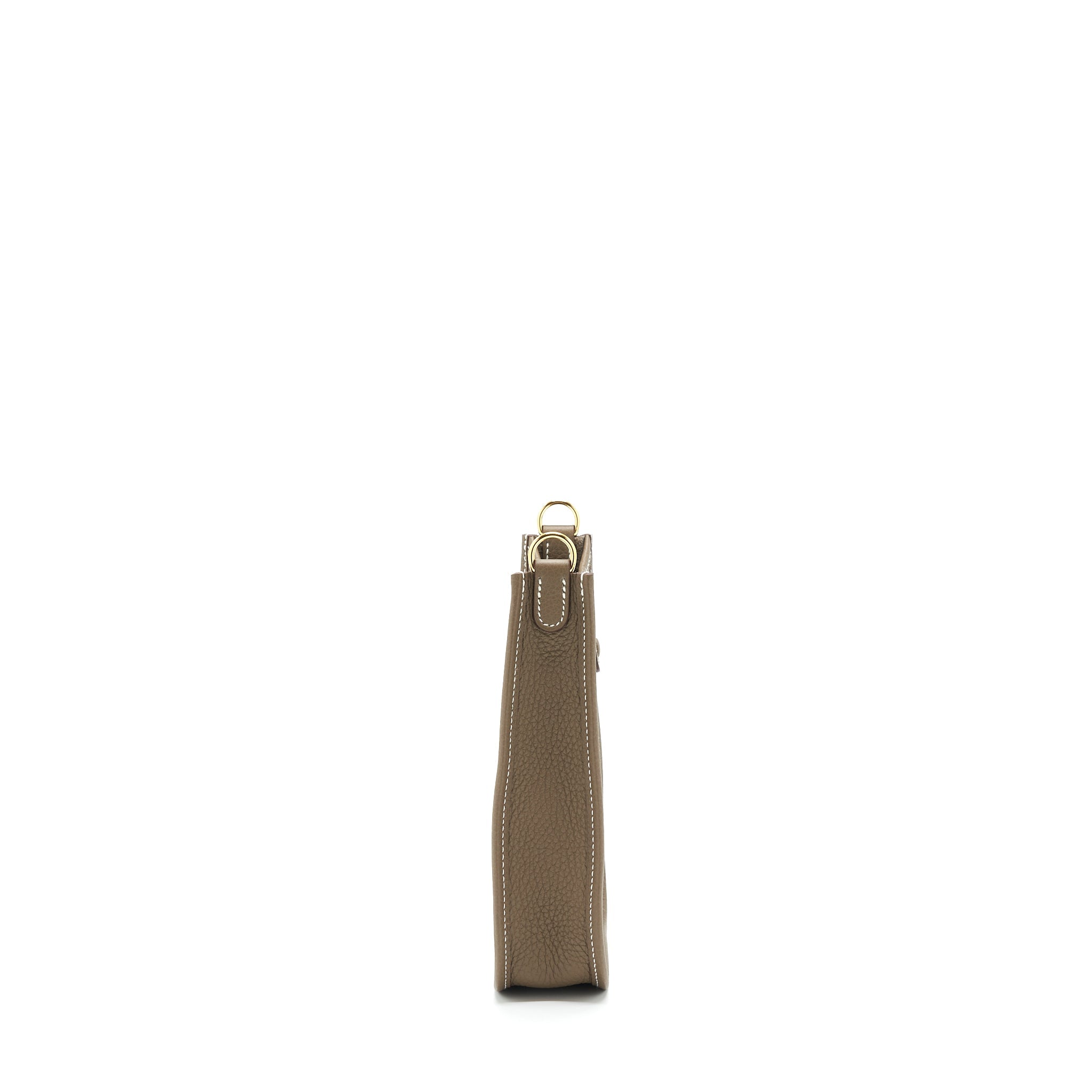 HERMES MINI EVELYNE CLEMENCE ETOUPE / BLUE INDIGO GHW