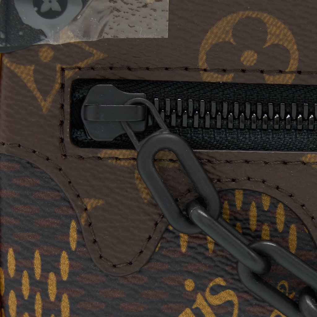 LOUIS VUITTON MINI SOFT TRUNK LIMITED EDITION SUTURES TOILES BLACK HARDWARE