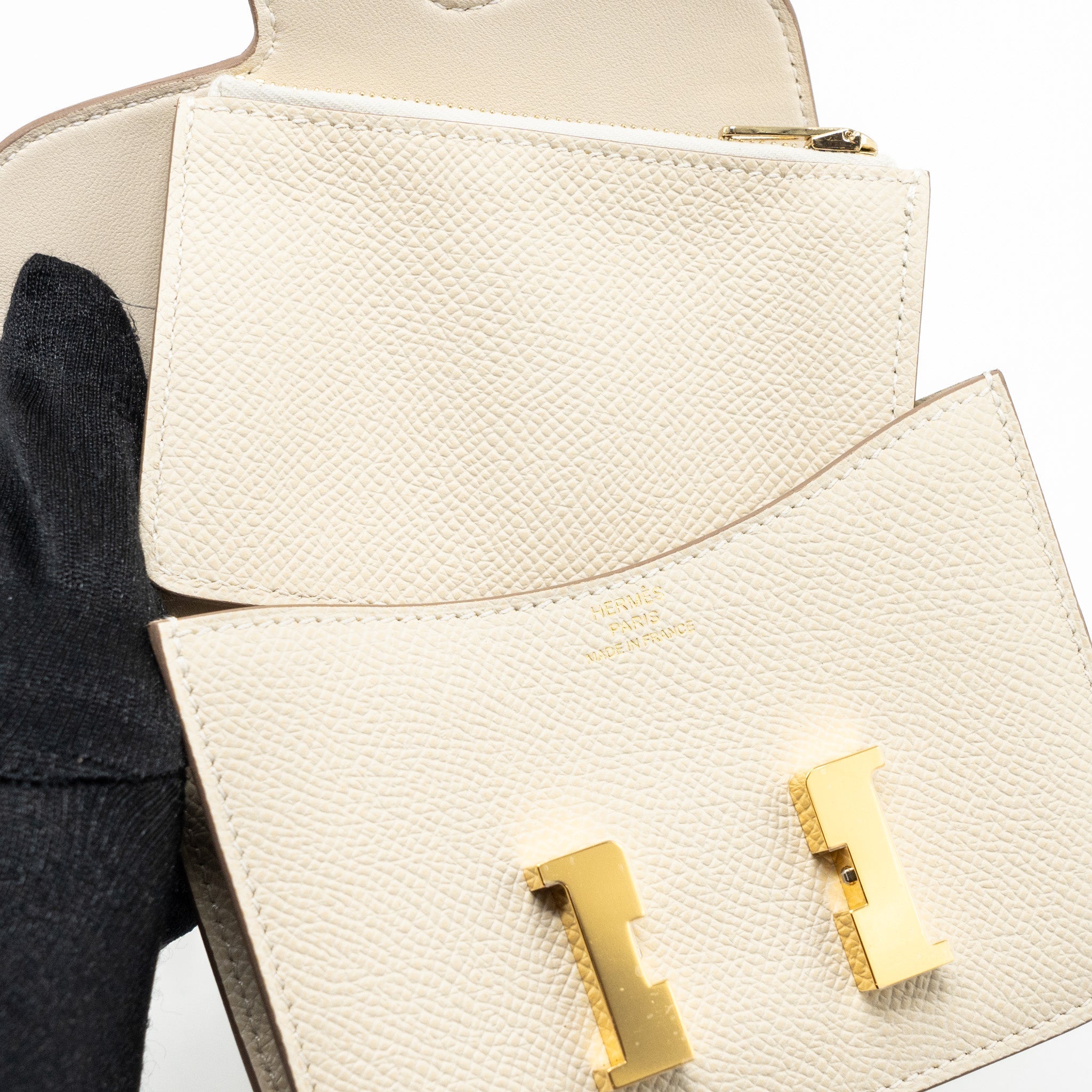 HERMES CONSTANCE SLIM EPSOM CRAIE GHW