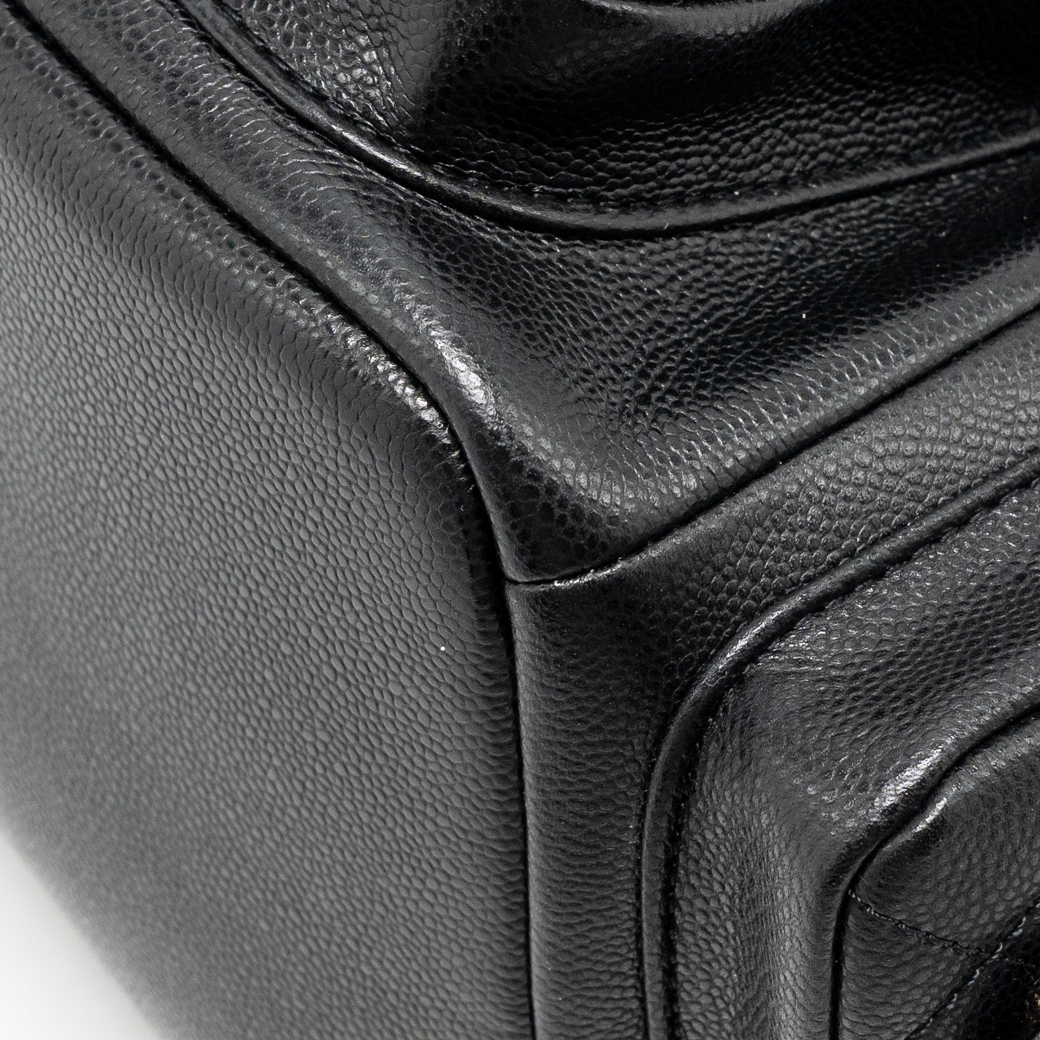 CHANEL TRIPLE POCKET BACKPACK CAVIAR BLACK LGHW (MICROCHIP)