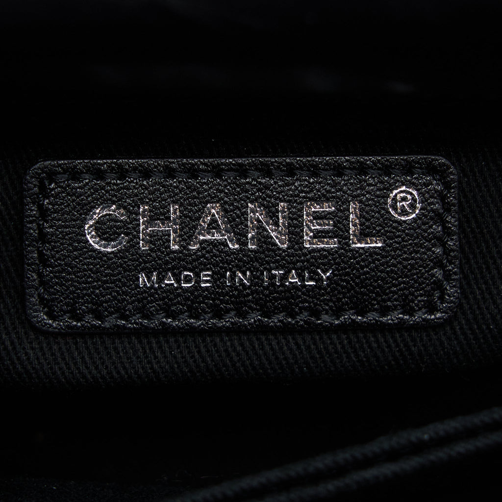 CHANEL SMALL COCO HANDLE AGED CALFSKIN SO BLACK WITH BLACK HARDWARE