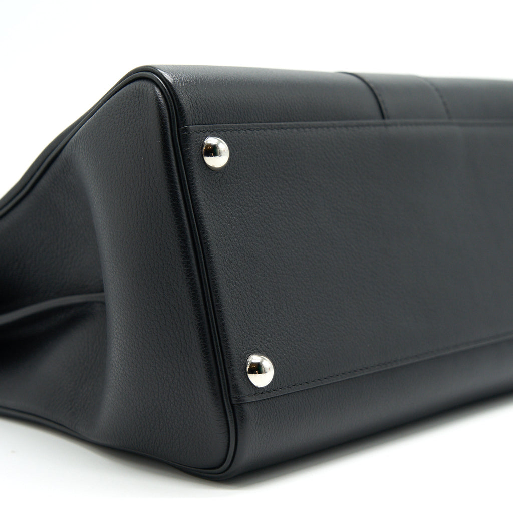 DELVAUX BRILLIANT MM BLACK SHW CALFSKIN