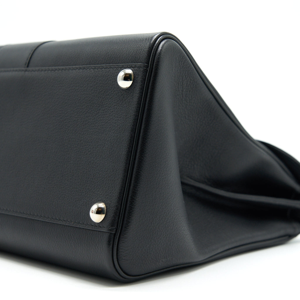 DELVAUX BRILLIANT MM BLACK SHW CALFSKIN
