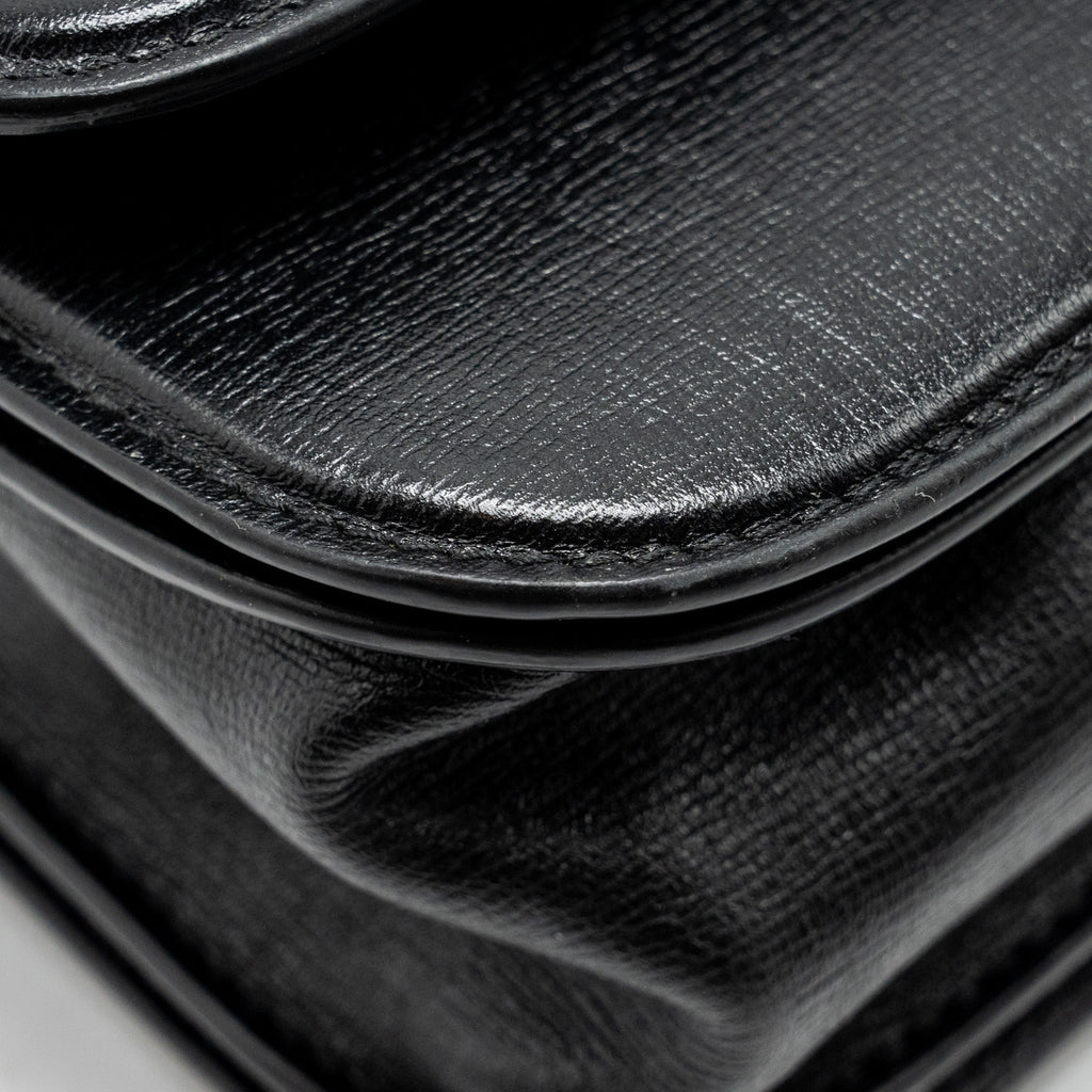 BALENCIAGA GOSSIP SHOULDER BAG CALFSKIN BLACK GHW