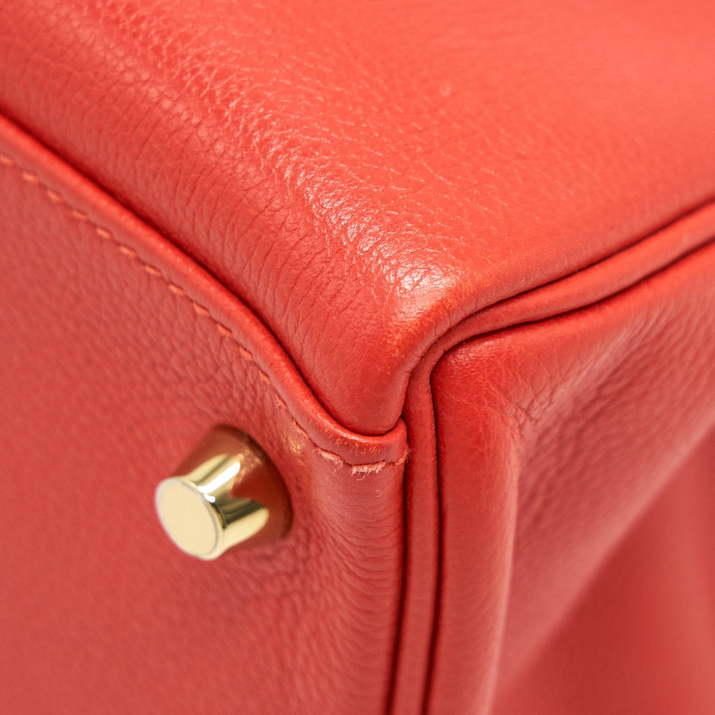 HERMES KELLY 32 EVERCOLOR S5 ROUGE TOMATE GHW