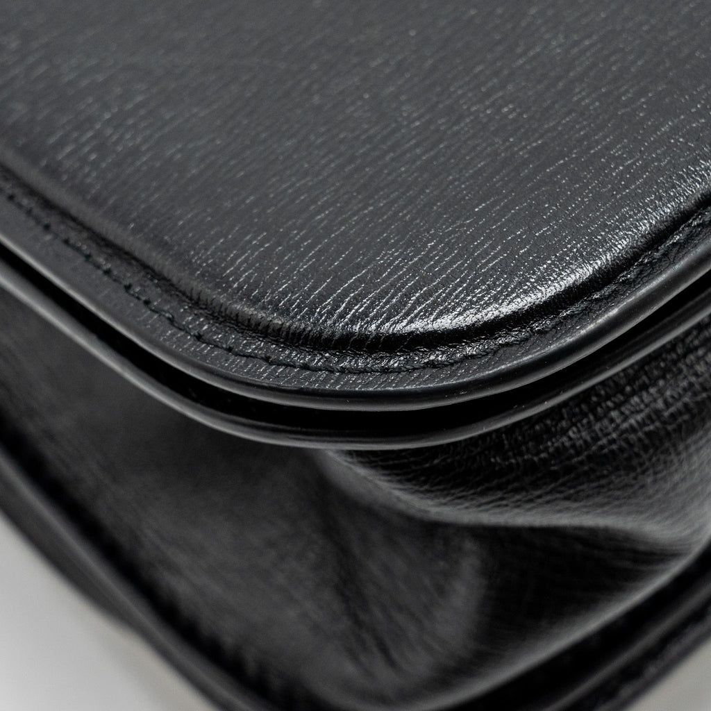 BALENCIAGA GOSSIP SHOULDER BAG CALFSKIN BLACK GHW