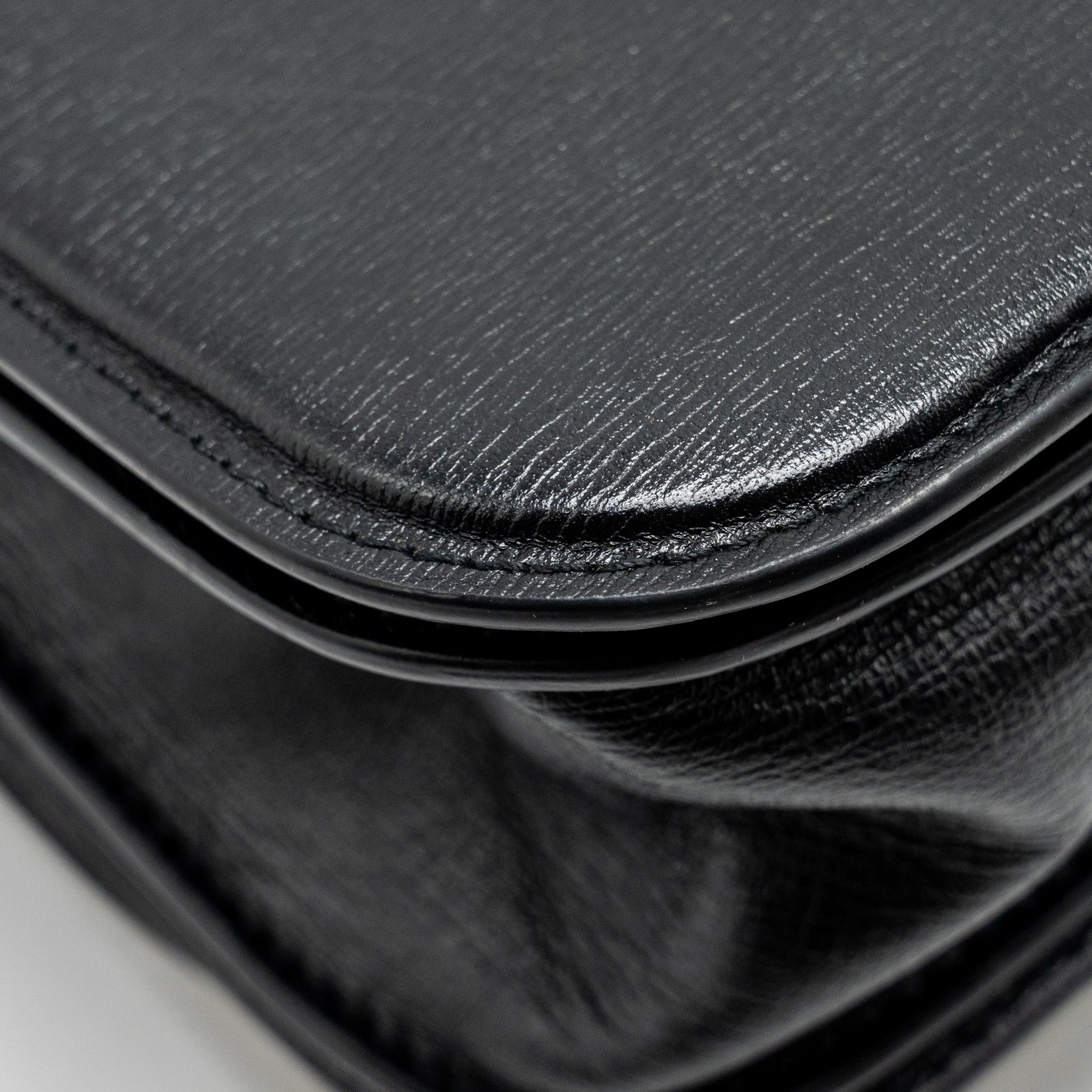 BALENCIAGA GOSSIP SHOULDER BAG CALFSKIN BLACK GHW