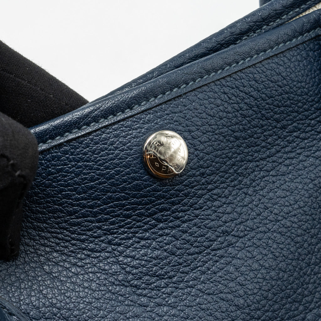 HERMES GARDEN PARTY 36 NEGONDA BLUE INDIGO SHW