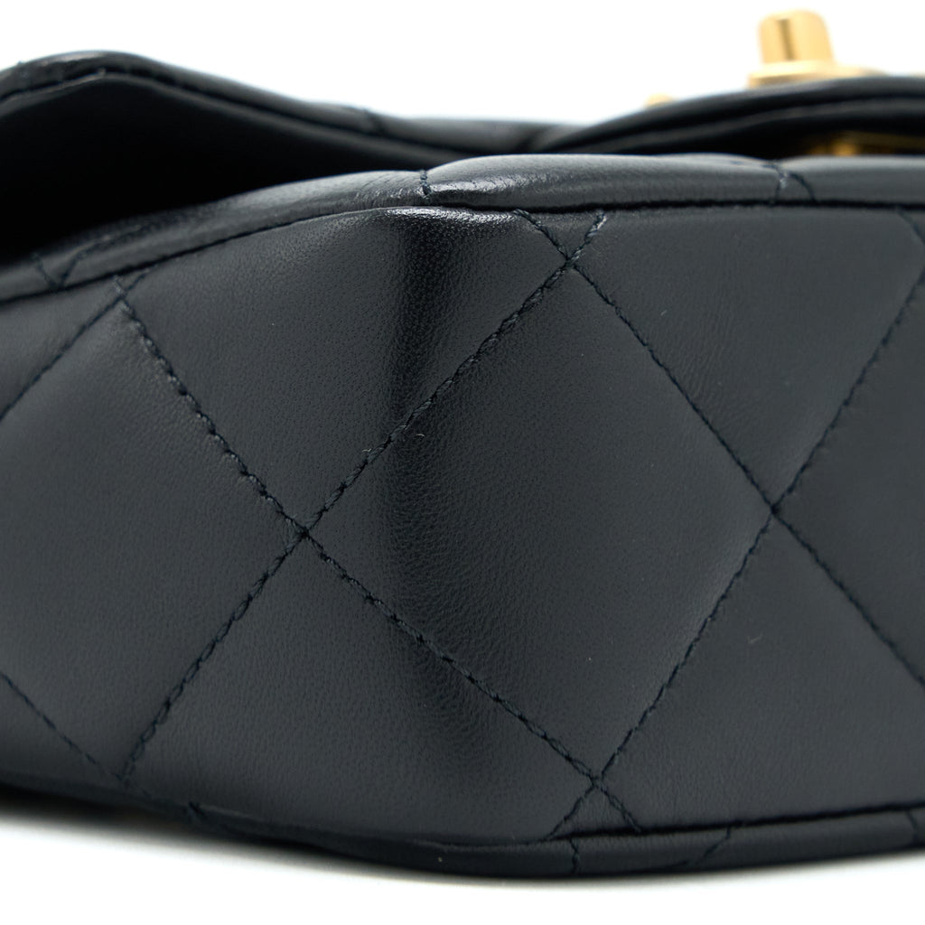 CHANEL MY PERFECT MINI FLAP BAG BLACK GHW (MICROCHIP)