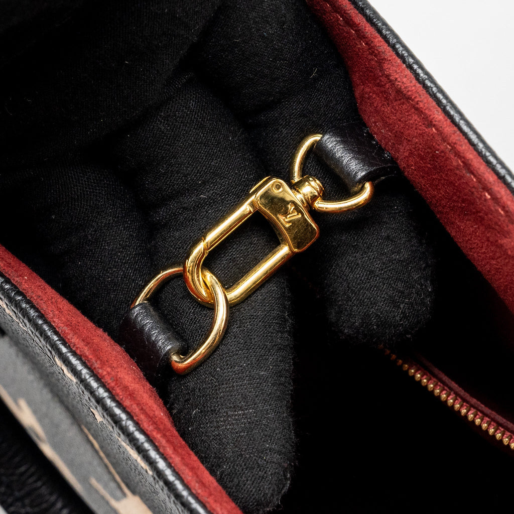 LOUIS VUITTON ONTHEGO PM BICOLOUR MONOGRAM EMPREINTE BLACK/BEIGE GHW