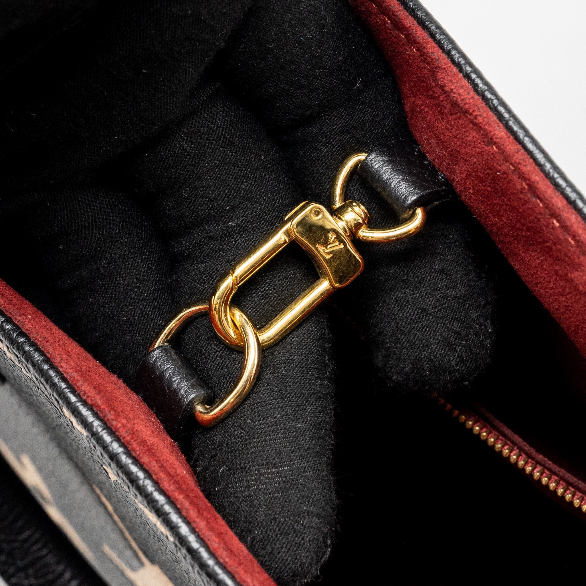 LOUIS VUITTON ONTHEGO PM BICOLOUR MONOGRAM EMPREINTE BLACK/BEIGE GHW