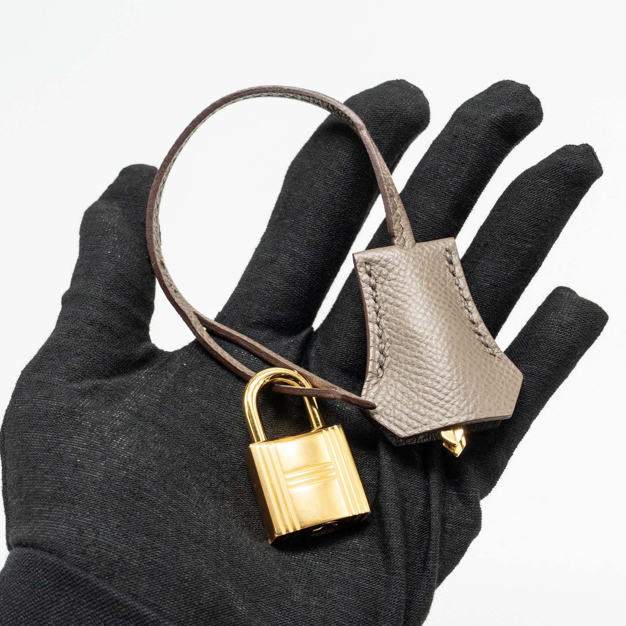 HERMES KELLY 28 EPSOM GRIS ETAIN GHW