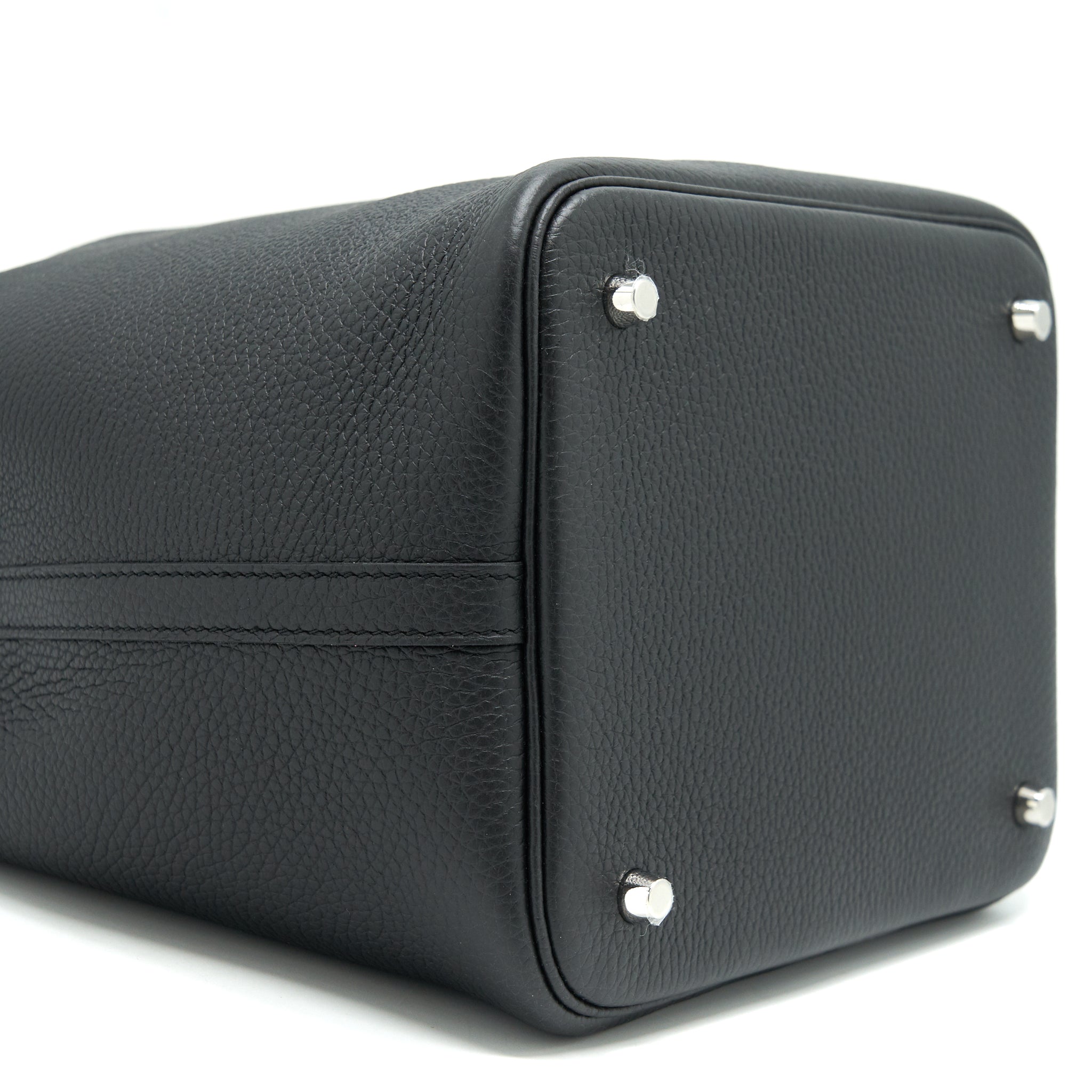 HERMES PICOTIN 22 LOCK BAG BLACK SHW