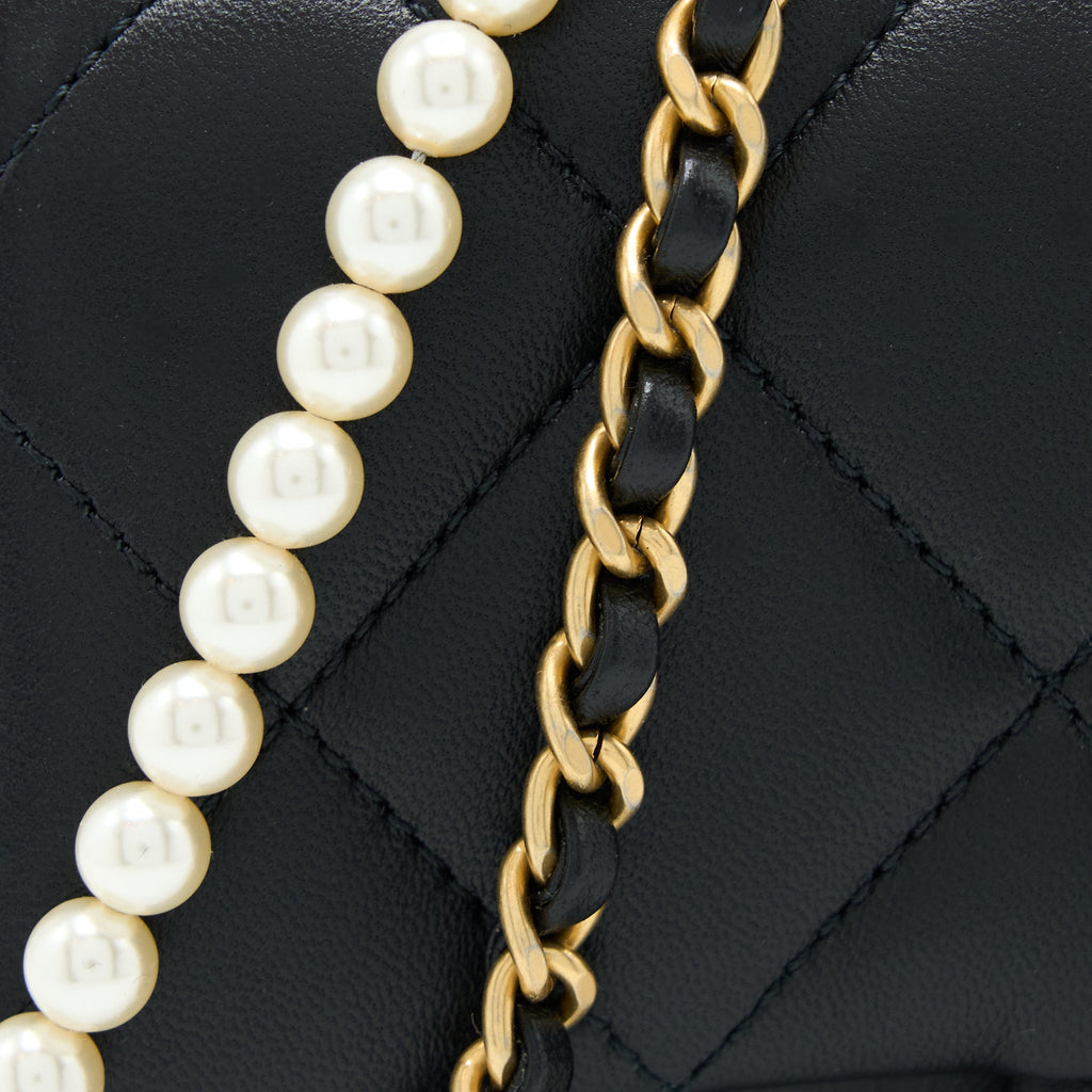 CHANEL MY PERFECT MINI FLAP BAG BLACK GHW (MICROCHIP)