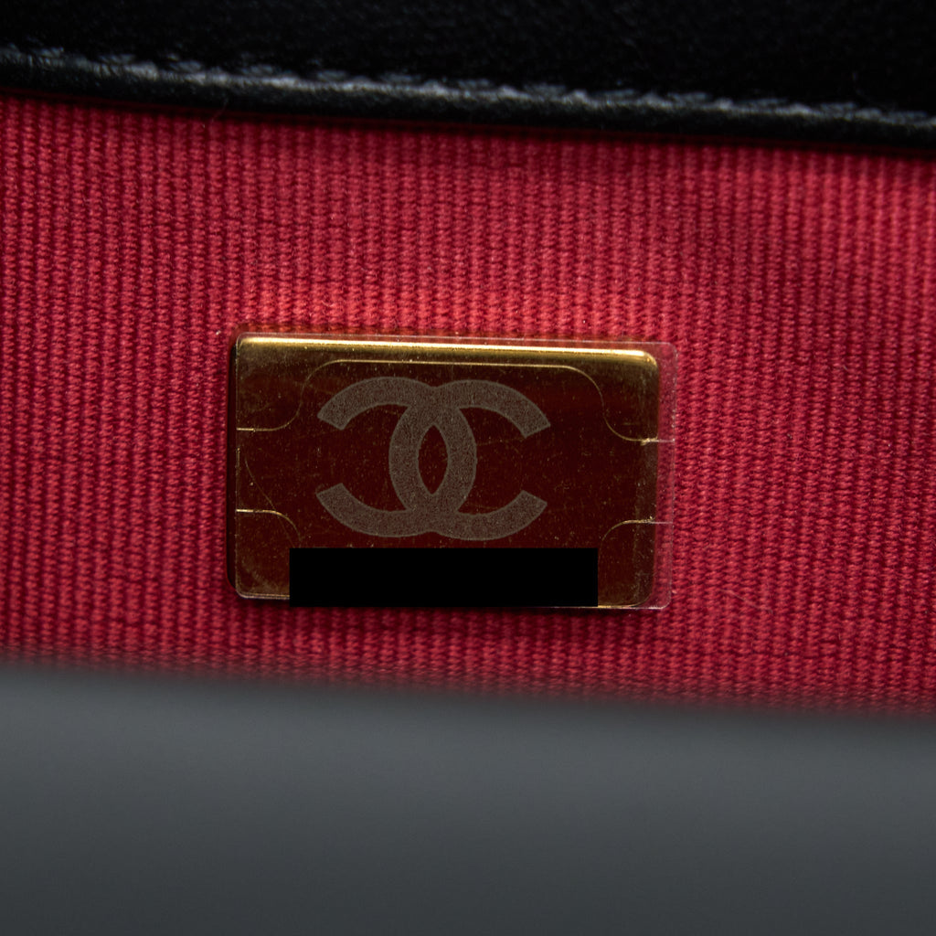 CHANEL MY PERFECT MINI FLAP BAG BLACK GHW (MICROCHIP)