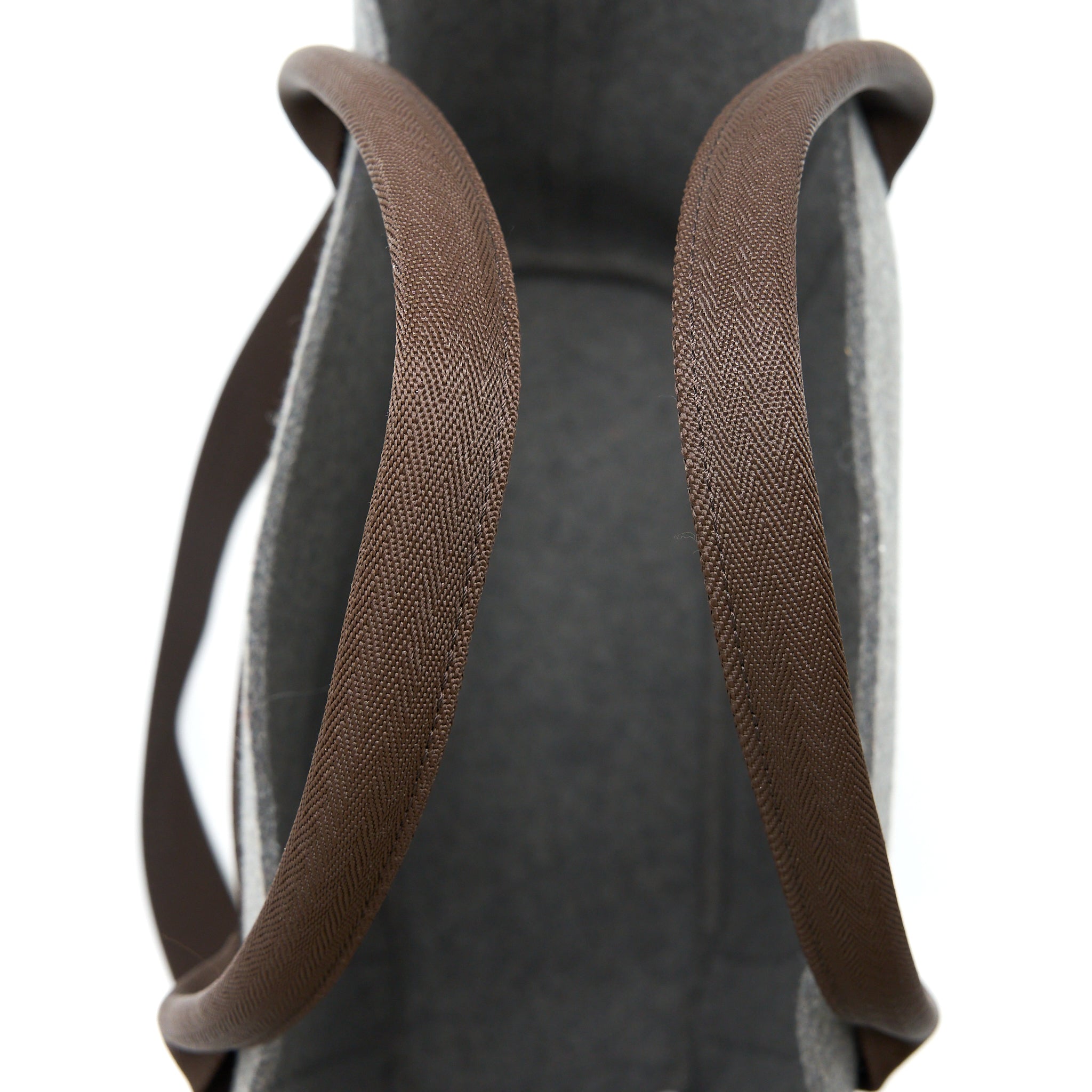 HERMES SAC DE PANSAGE GROOM 2WAY TOTE SHOULDER BAG WOOL/FABRIC GREY SHW