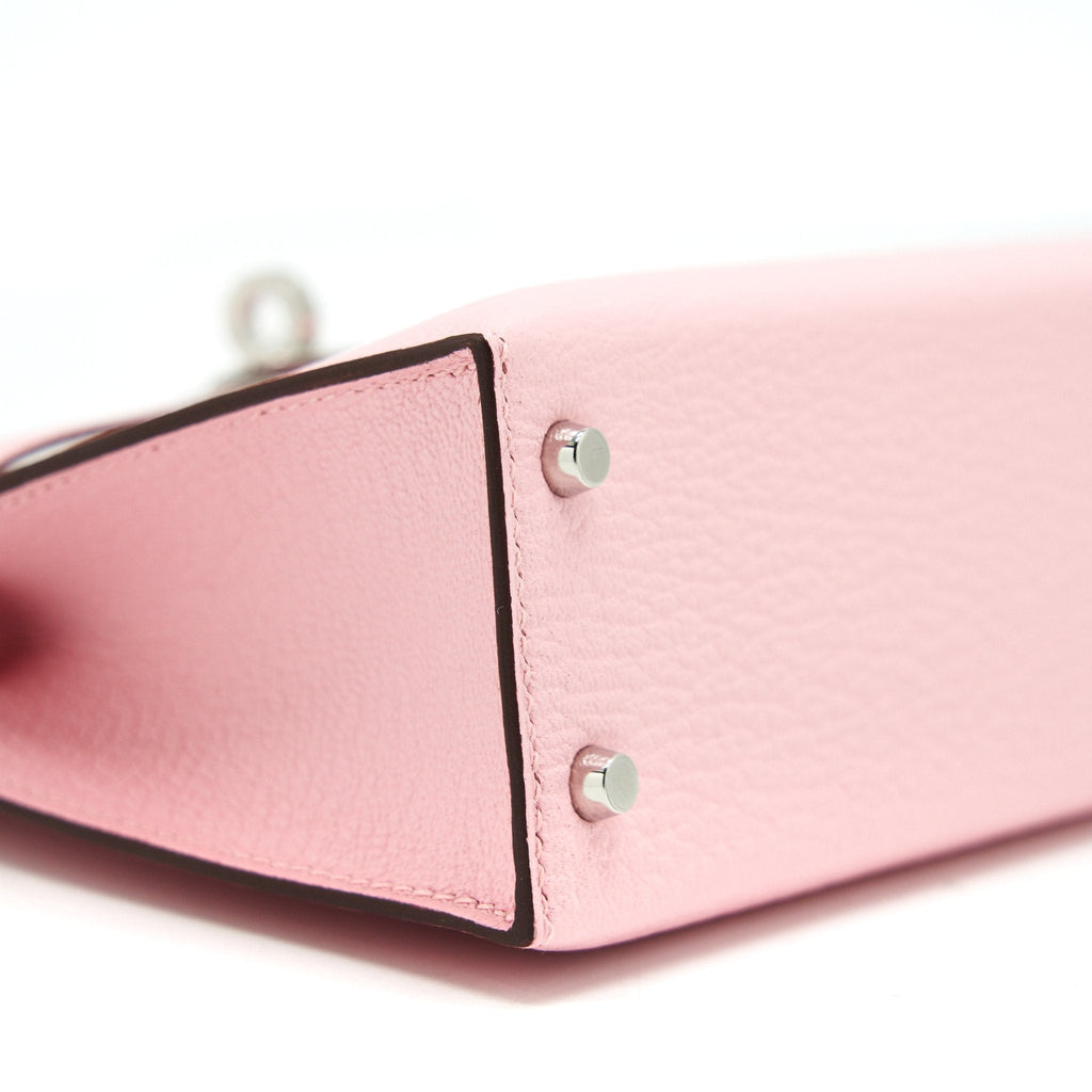 HERMES MINI KELLY Ⅱ CHEVRE 3Q ROSE SAKURA SHW