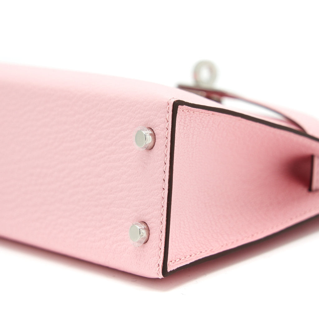 HERMES MINI KELLY Ⅱ CHEVRE 3Q ROSE SAKURA SHW