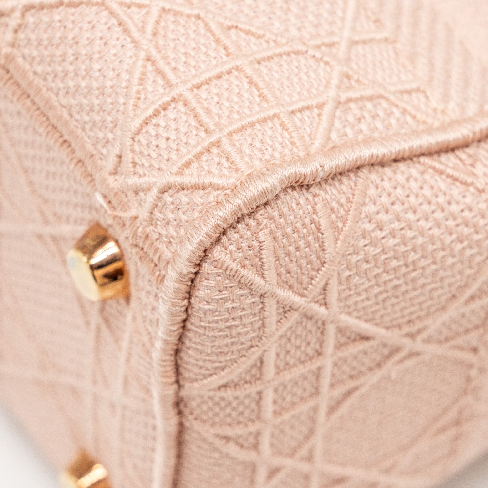 DIOR MEDIUM LADY D-LITE BAG CANNAGE EMBROIDERY ROSEWOOD PINK HARDWARE