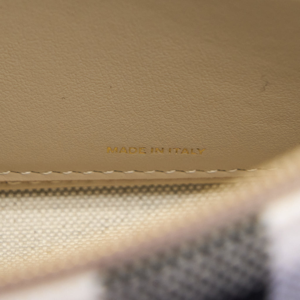 BURBERRY HACKBERRY CROSSBODY BAG CANVAS SOFT FAWN GHW