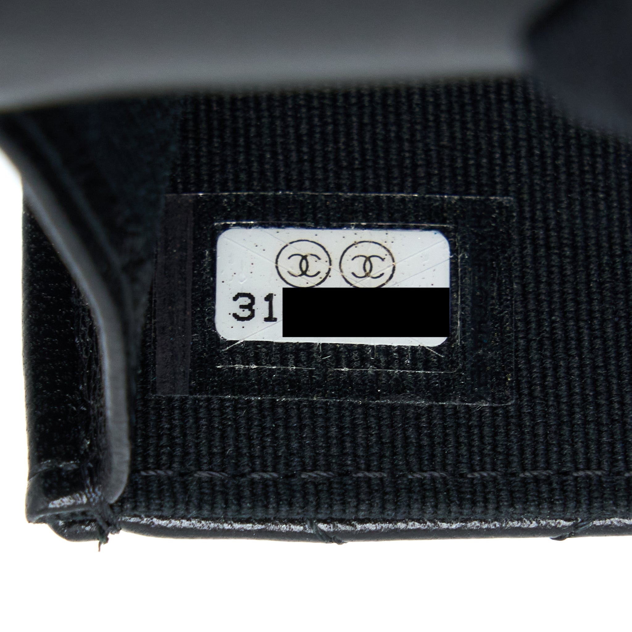 CHANEL JEWEL HOOK CARDHOLDER LAMBSKIN BLACK GHW