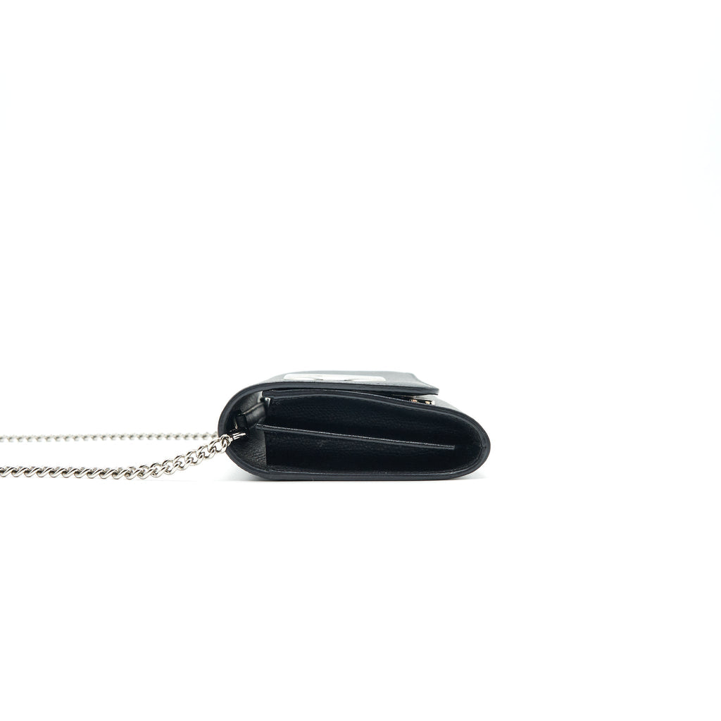 FENDI WALLET ON CHAIN BLACK SHW