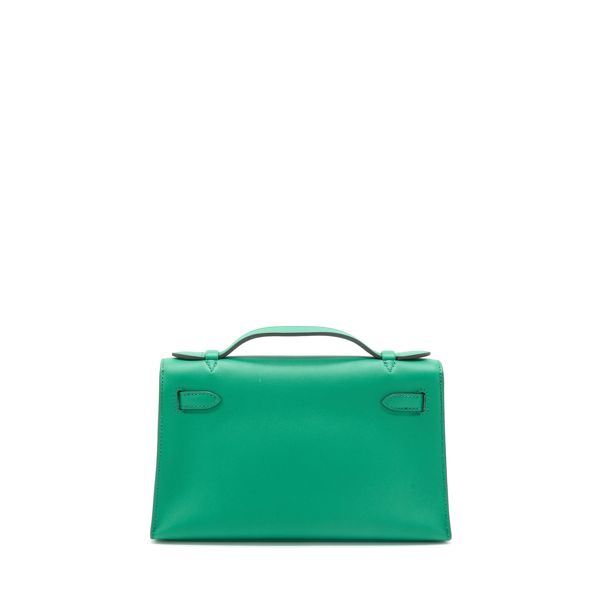 HERMES KELLY POCHETTE SWIFT U4 VERT VERTIGO GHW