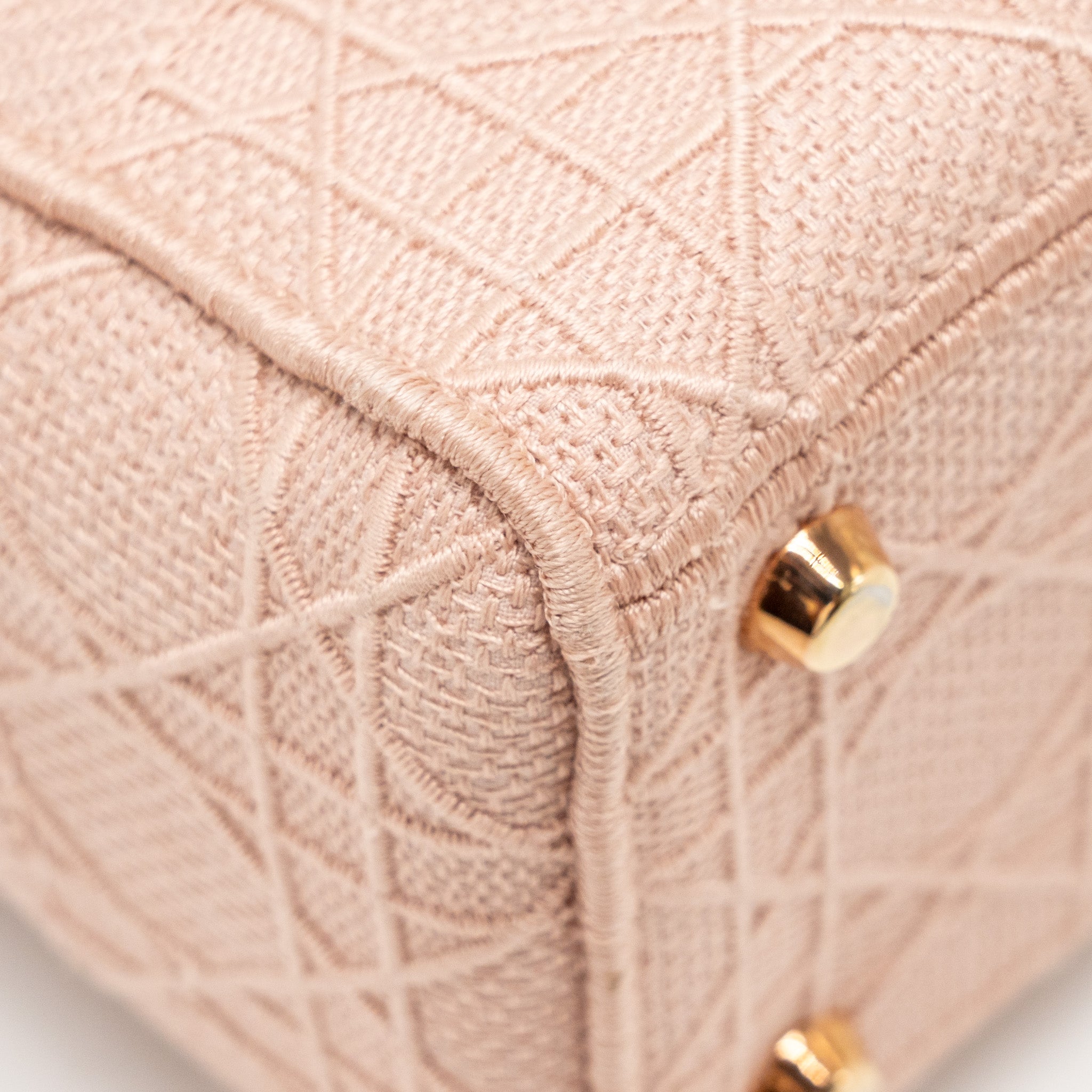 DIOR MEDIUM LADY D-LITE BAG CANNAGE EMBROIDERY ROSEWOOD PINK HARDWARE