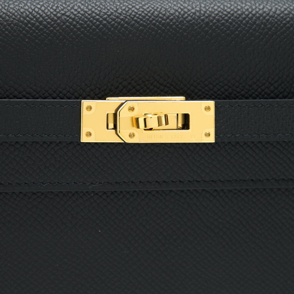 HERMES KELLY TO GO BLACK GHW