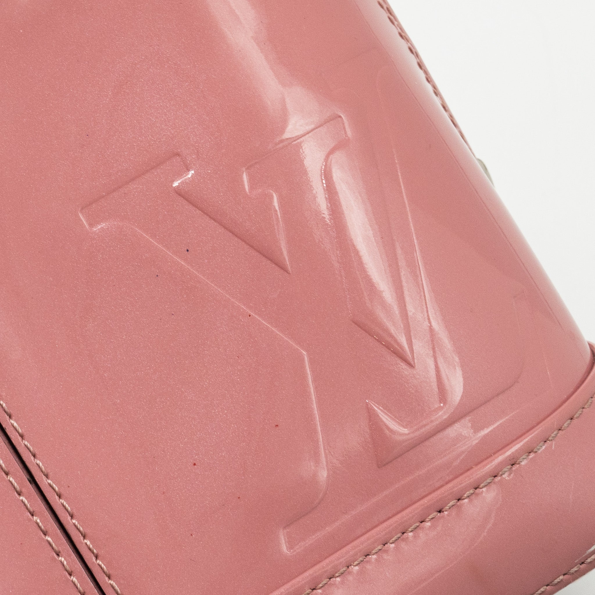 LOUIS VUITTON ALMA BB VERNIS PATENT ROSE BLUSH SHW