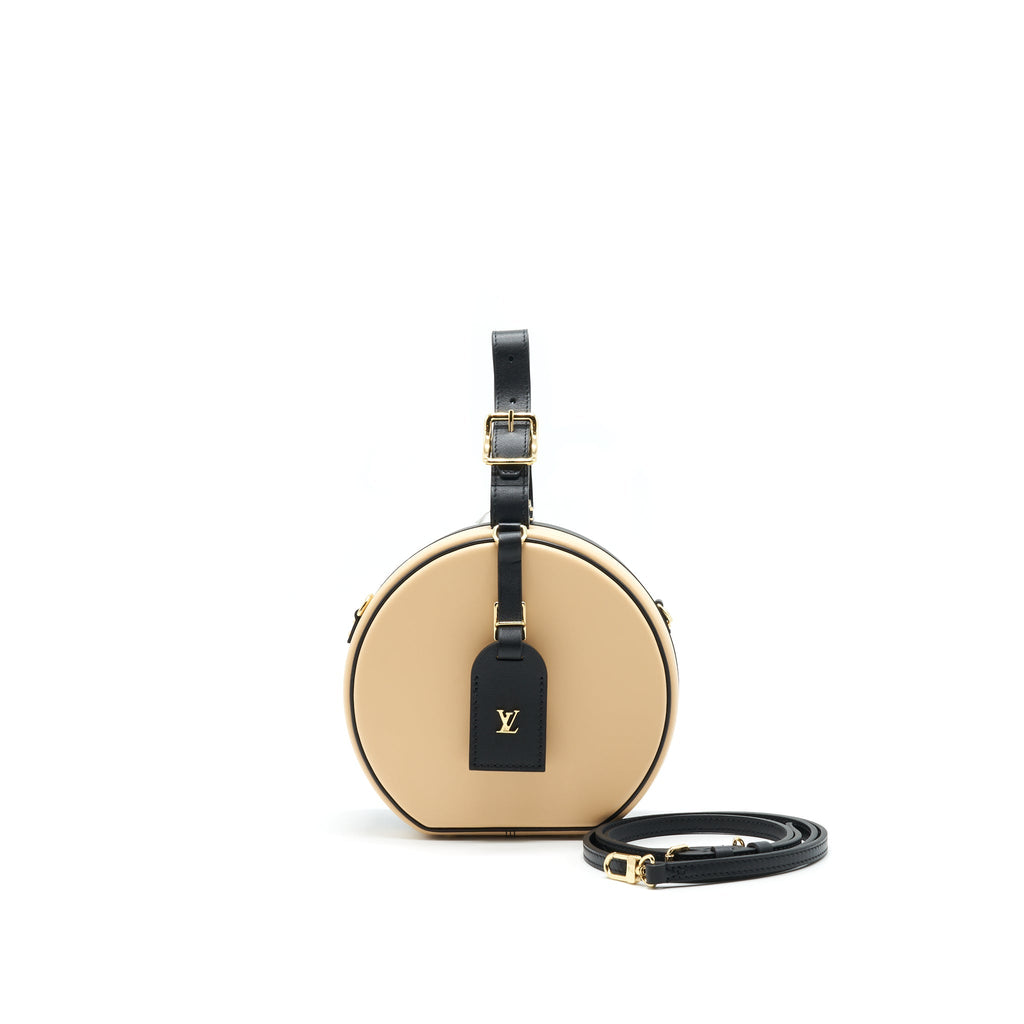 LOUIS VUITTON PETITE BOITE CHAPEAU BEIGE/ BLACK