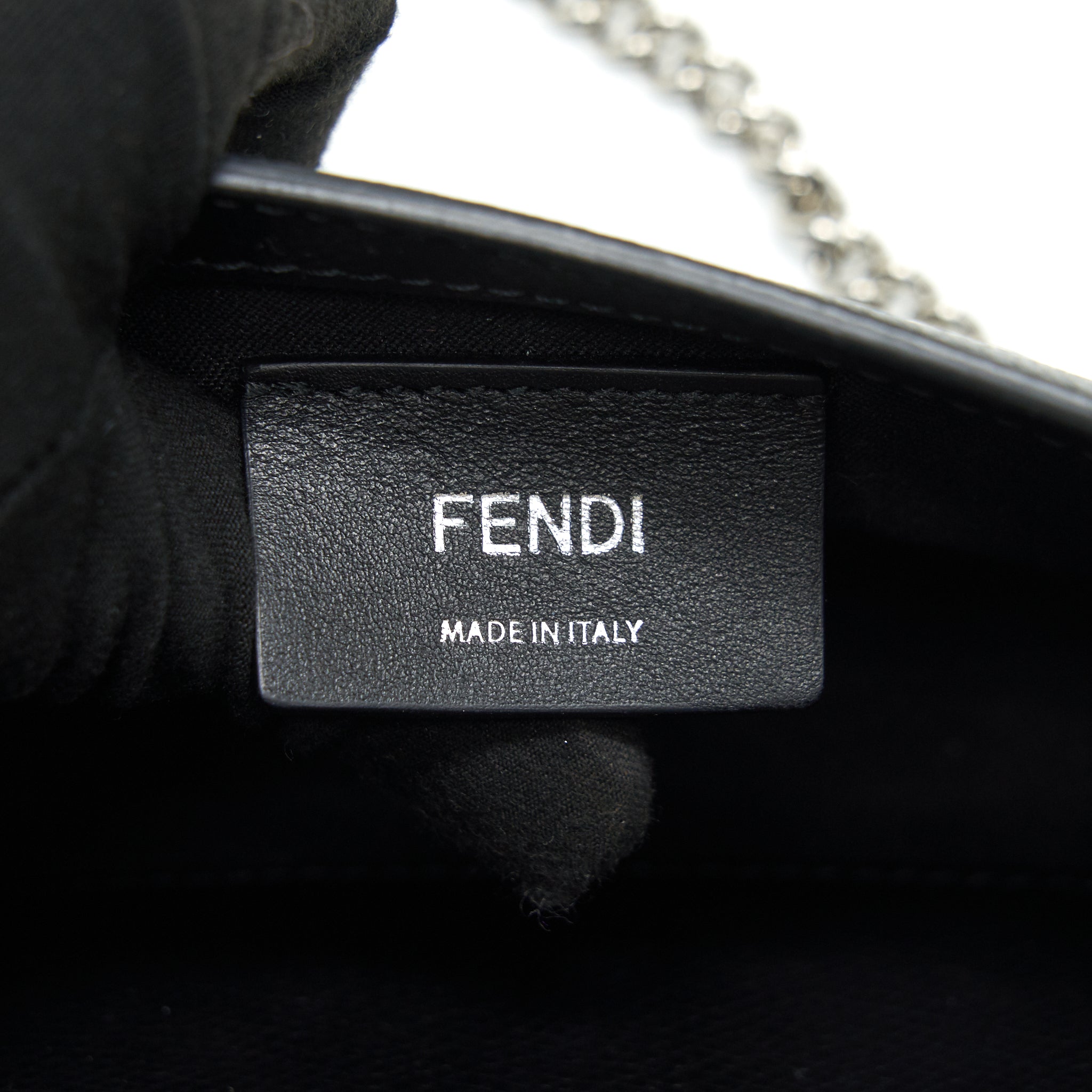 FENDI WALLET ON CHAIN BLACK SHW