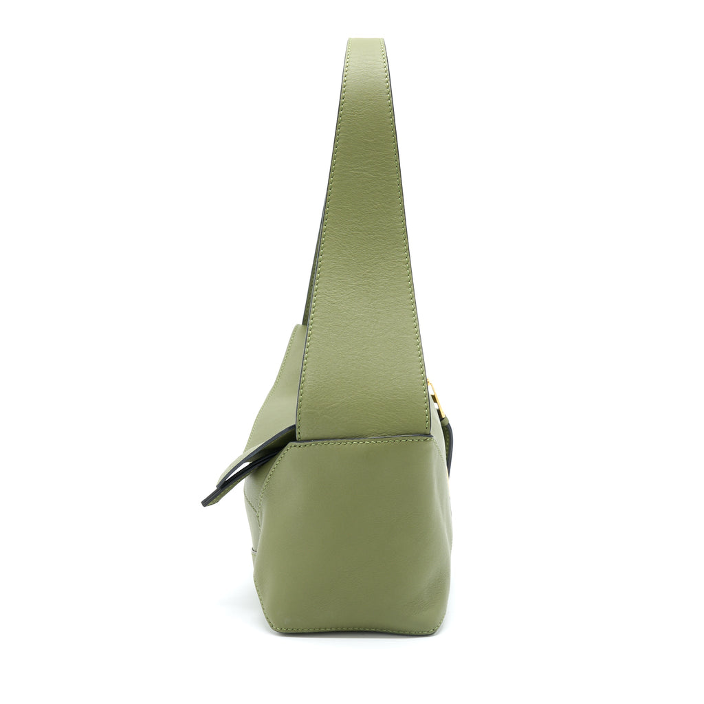 LOEWE PUZZLE HOBO BAG NAPA CALFSKIN AVOCADO GREEN GHW