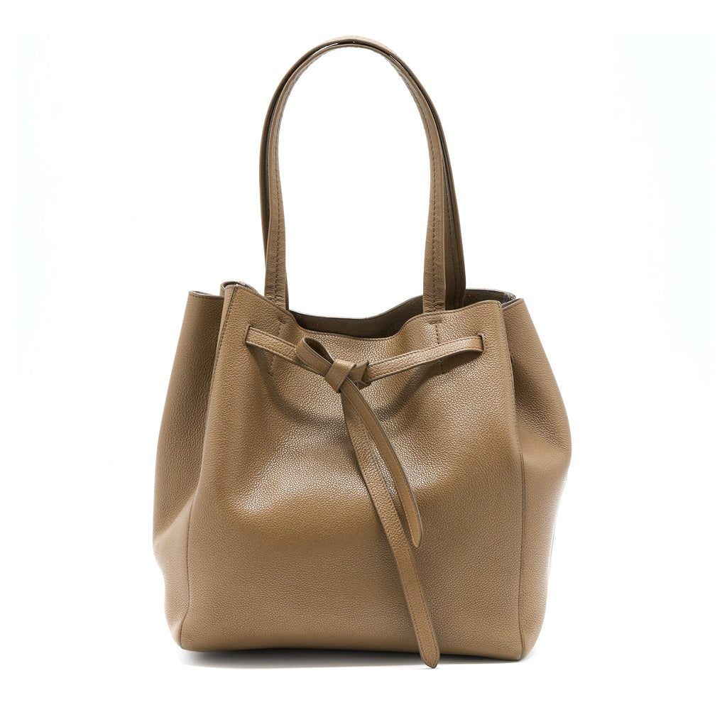 CELINE SMALL CABAS PHANTOM CALFSKIN TAUPE SHW