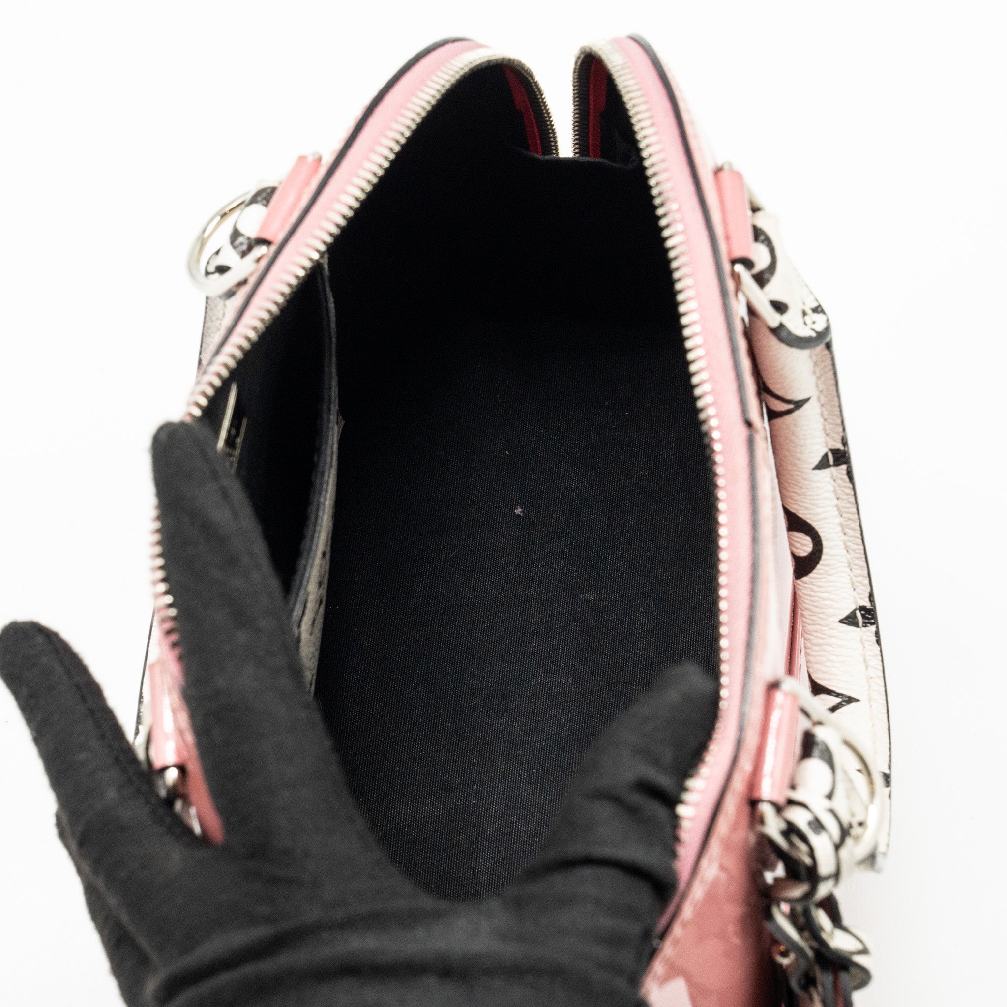 LOUIS VUITTON ALMA BB VERNIS PATENT ROSE BLUSH SHW