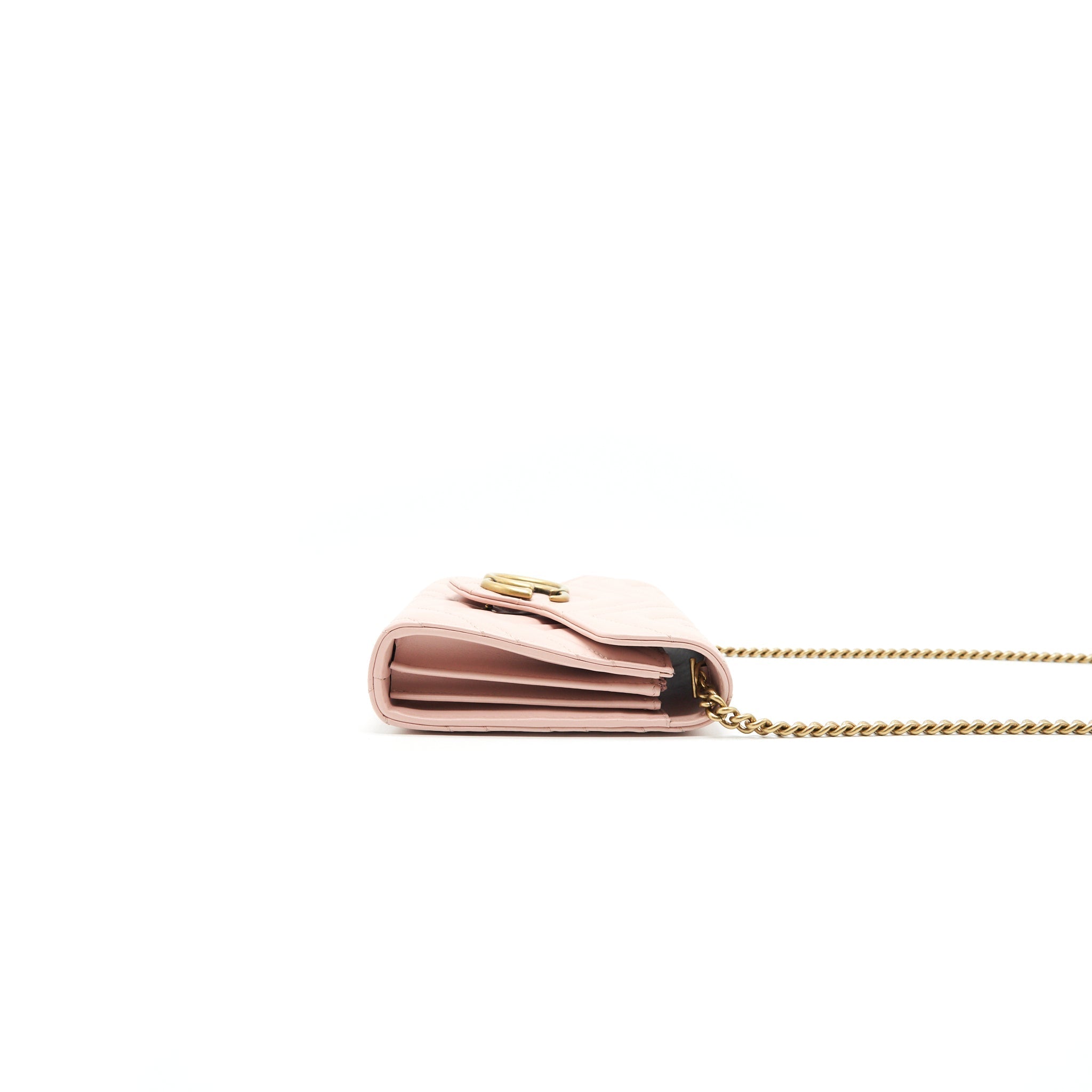 GUCCI GG MARMONT MATELASSE MINI BAG PINK