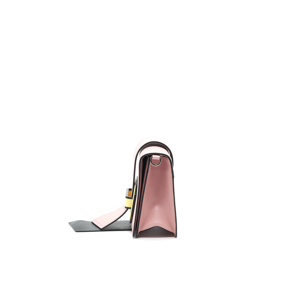 PRADA PLEX RIBBON BAG WITH CITY CALFSKIN PINK