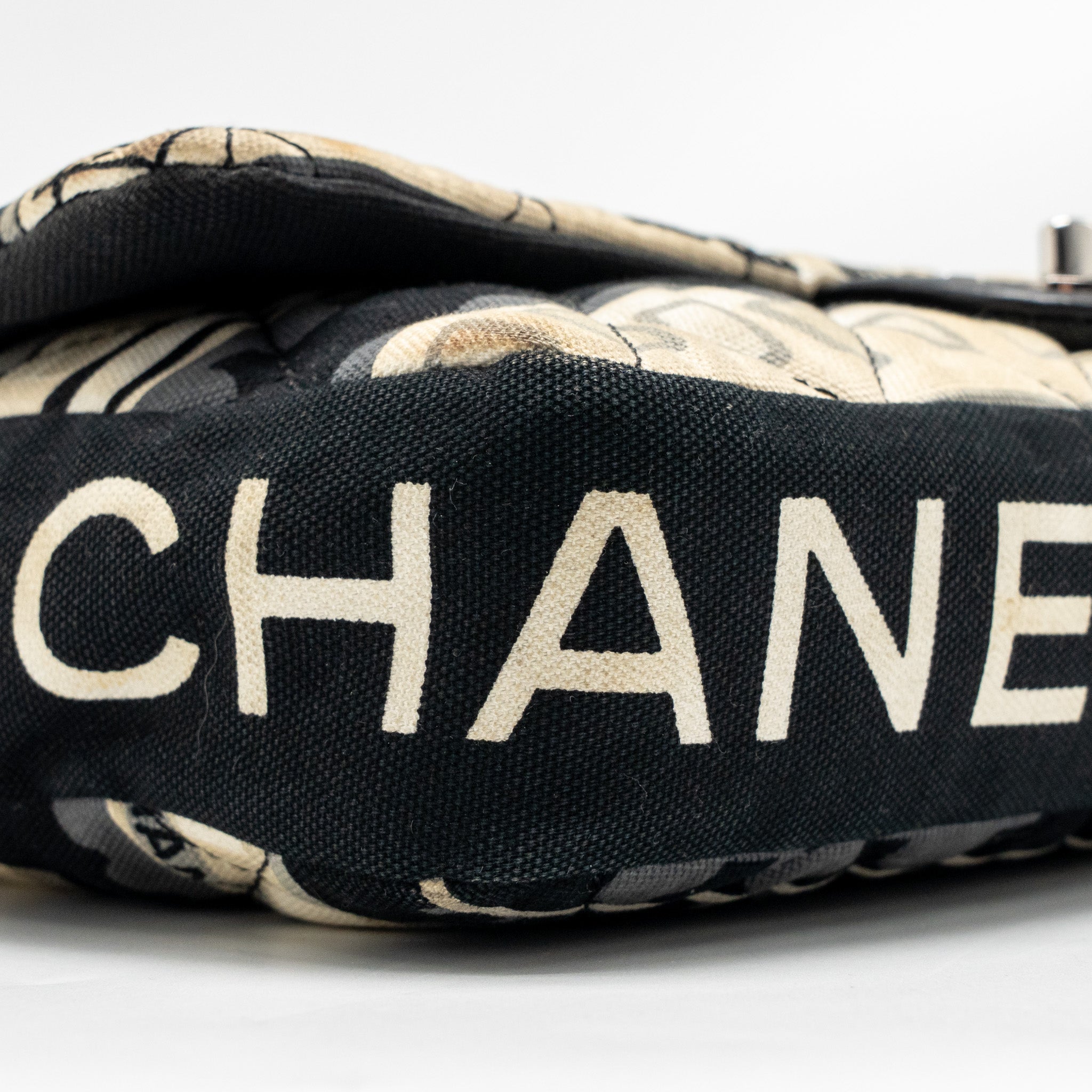 CHANEL LE TRAIN FLAP BAG FABRIC MULTICOLOUR SHW