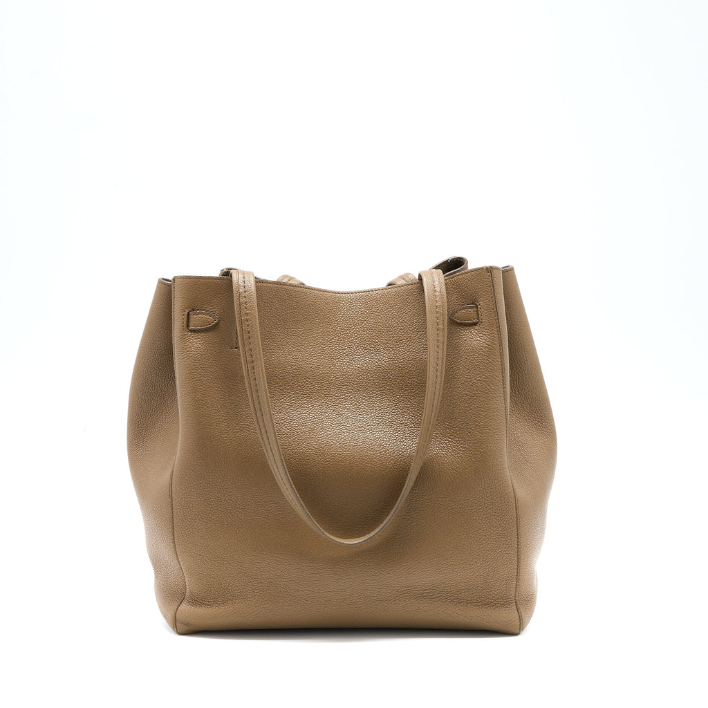 CELINE SMALL CABAS PHANTOM CALFSKIN TAUPE SHW