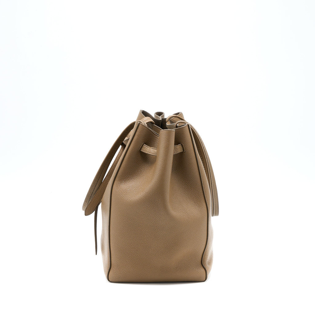 CELINE SMALL CABAS PHANTOM CALFSKIN TAUPE SHW